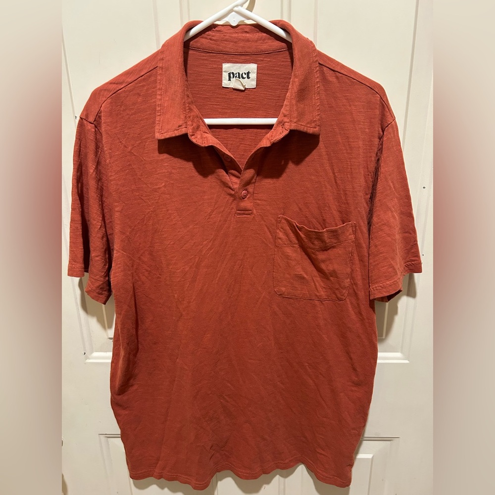 Pact Luxe Stretch Jersey Slim Polo made from organic cotton. - Large‎